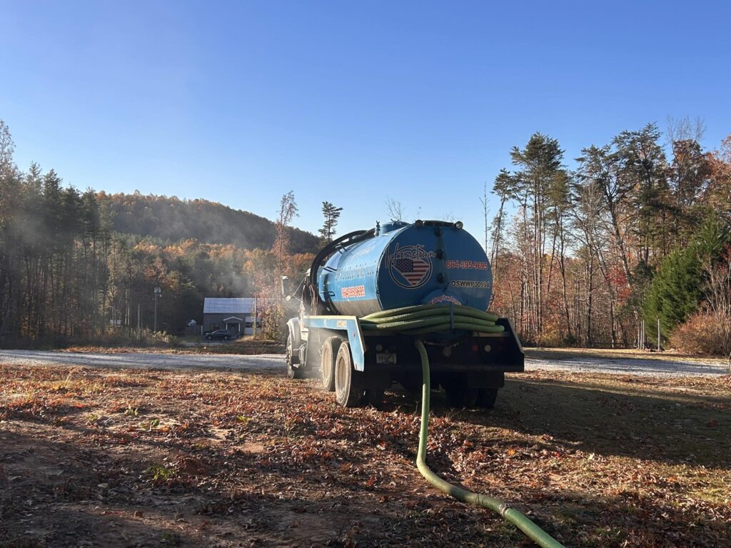Hometown Septic Solutions: Best Septic Company in Greenwood SC - Hometown Pumping truck in Greenwood